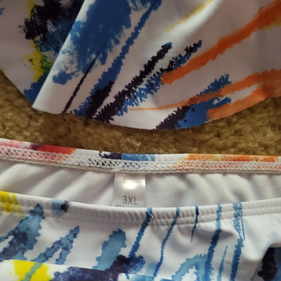 Multi-color Plus Size 2pc Swimsuit - Picture 3 of 3